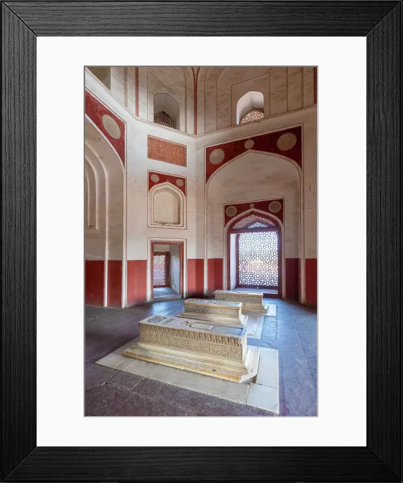 Framed Print : Cenotaphs of Hamida Banu Begum, Dara Shikoh at Humayun's Tomb, Delhi, India Framed Print : Cenotaphs of Hamida Banu Begum, Dara Shikoh at Humayun's Tomb, Delhi, India