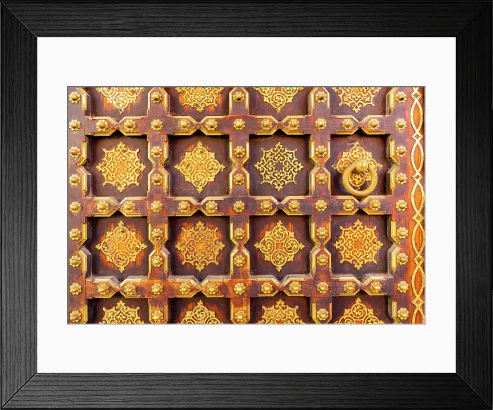 Framed Print : Ornamental Gate, City Palace, Jaipur, India