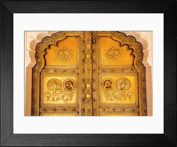 Framed Print : Ornamental Door, City Palace, Jaipur, Rajasthan, India Framed Print : Ornamental Door, City Palace, Jaipur, Rajasthan, India