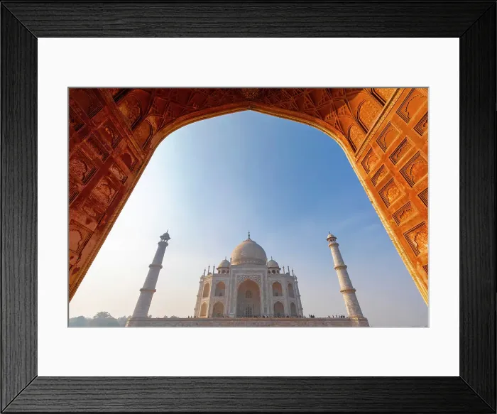 Framed Print : View Through The Arch of Mehman Khana, Taj Mahal, Agra, Uttar Pradesh, India Framed Print : View Through The Arch of Mehman Khana, Taj Mahal, Agra, Uttar Pradesh, India