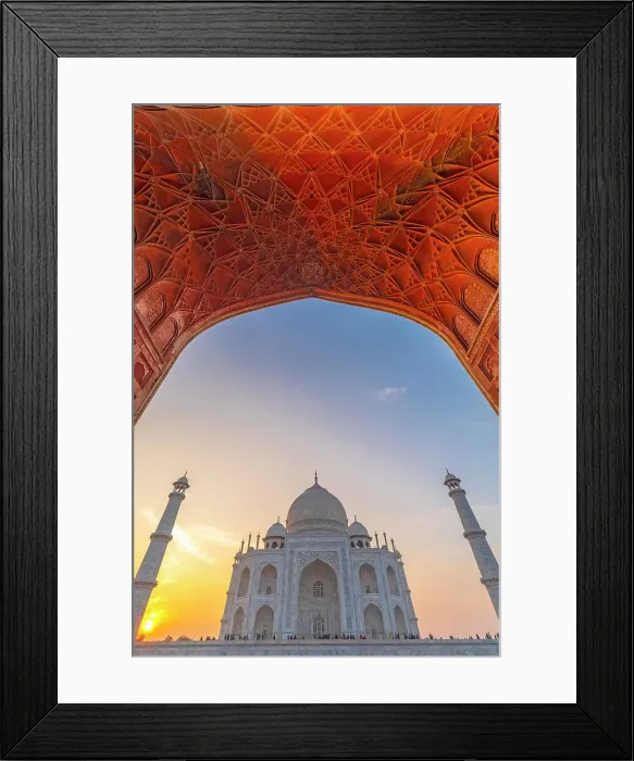 Framed Print : View Through The Arch of Mehman Khana, Taj Mahal, Agra, Uttar Pradesh, India Framed Print : View Through The Arch of Mehman Khana, Taj Mahal, Agra, Uttar Pradesh, India