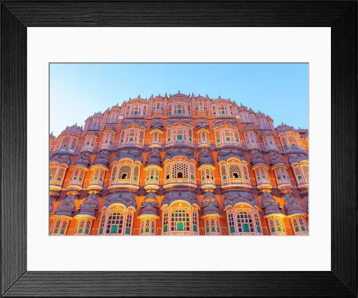 Framed Print : Hawa Mahal at Dusk, Jaipur, Rajasthan, India, South Asia Framed Print : Hawa Mahal at Dusk, Jaipur, Rajasthan, India, South Asia