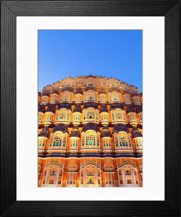 Framed Print : Hawa Mahal at Dusk, Jaipur, Rajasthan, India, South Asia Framed Print : Hawa Mahal at Dusk, Jaipur, Rajasthan, India, South Asia