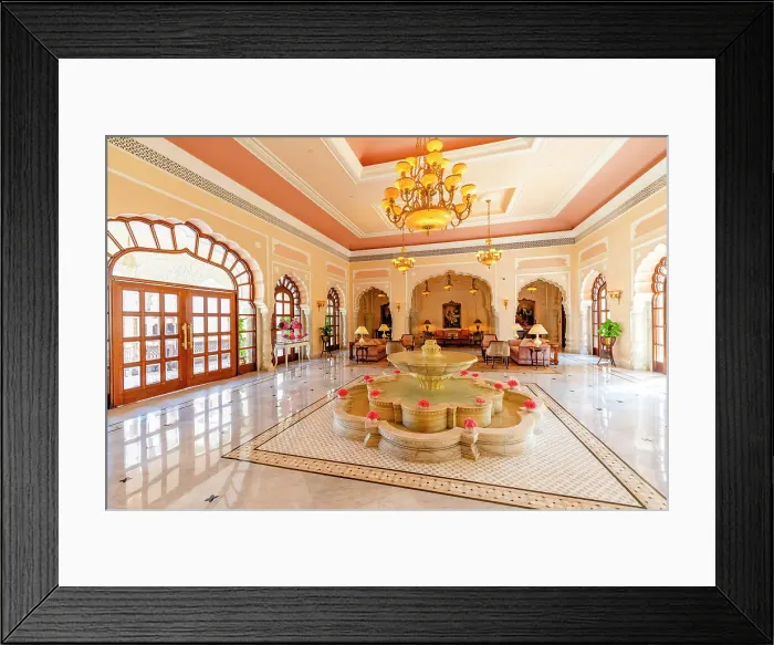 Framed Print : Rambagh Palace Hotel, Jaipur, Rajasthan, India, South Asia
