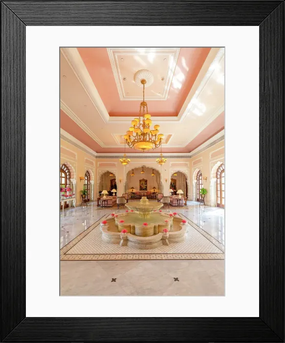 Framed Print : Rambagh Palace Hotel, Jaipur, Rajasthan, India, South Asia