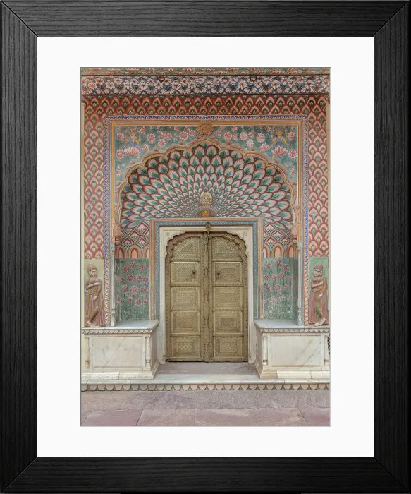 Framed Print : Rose Gate, City Palace, Jaipur, Rajasthan, India