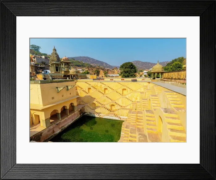 Framed Print : Step Well, Panna Meena Ka Kund, Amer, Rajasthan, India
