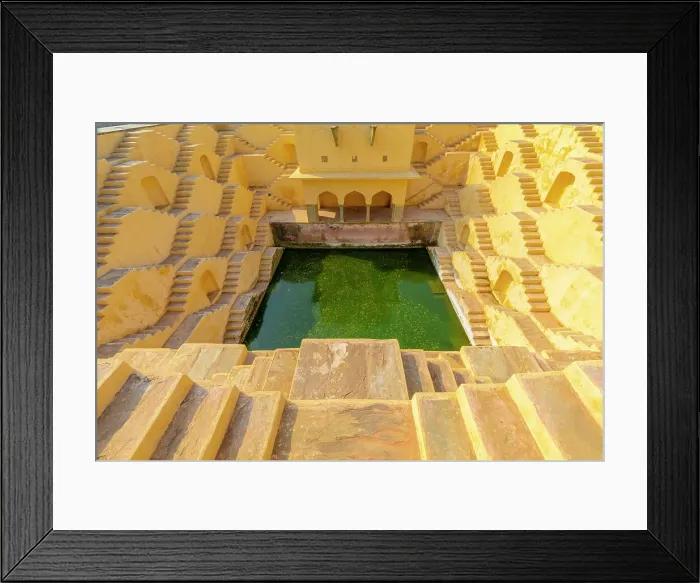 Framed Print : Step Well, Panna Meena Ka Kund, Amer, Rajasthan, India Framed Print : Step Well, Panna Meena Ka Kund, Amer, Rajasthan, India