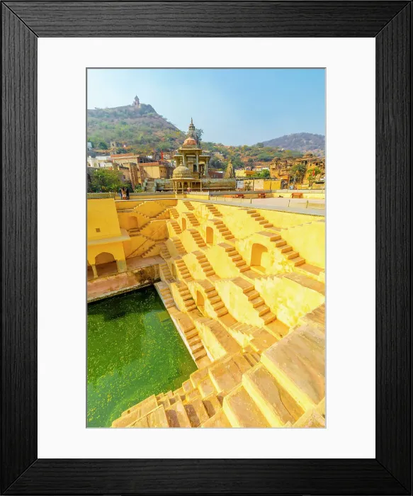 Framed Print : Step Well, Panna Meena Ka Kund, Amer, Rajasthan, India