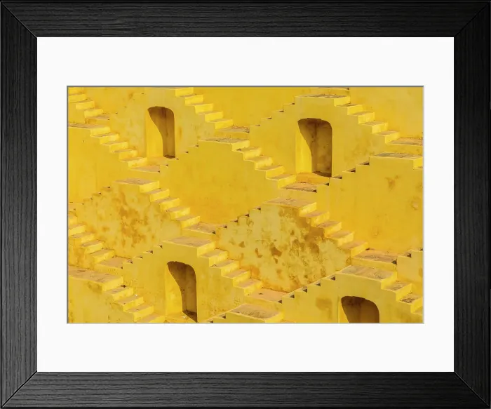 Framed Print : Step Well, Panna Meena Ka Kund, Amer, Rajasthan, India Framed Print : Step Well, Panna Meena Ka Kund, Amer, Rajasthan, India