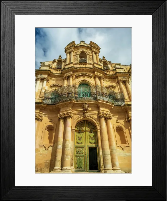Framed Print : Europe, Italy, Sicily, Scicli. The church of San Giovanni Evangelista