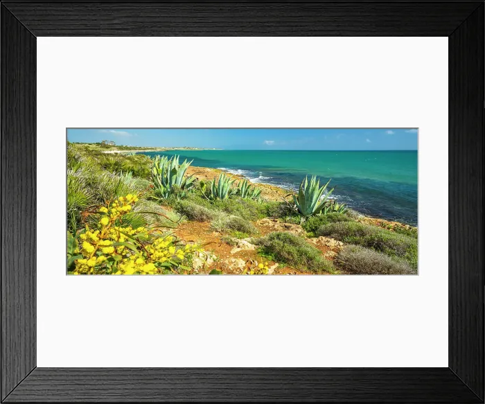 Framed Print : Europe, Italy, Sicily, on a hiking path between Sampieri and Cava d'Aliga on the sea Framed Print : Europe, Italy, Sicily, on a hiking path between Sampieri and Cava d'Aliga on the sea