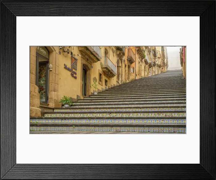 Framed Print : Europe, Italy, Sicily, Caltagirone. The famous stairway with ceramics Framed Print : Europe, Italy, Sicily, Caltagirone. The famous stairway with ceramics