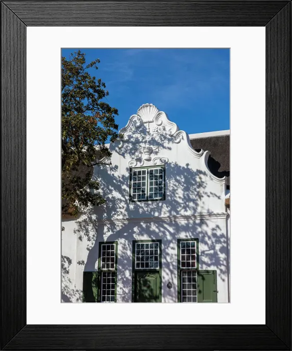 Framed Print : Cape Dutch Architecture, Stellenbosch, Western Cape Province, South Africa Framed Print : Cape Dutch Architecture, Stellenbosch, Western Cape Province, South Africa
