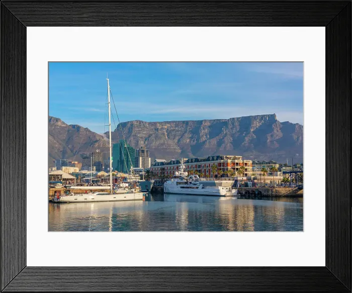 Framed Print : V & A Waterfront and Table Mountain, Cape Town, Western Cape Province, South Africa Framed Print : V & A Waterfront and Table Mountain, Cape Town, Western Cape Province, South Africa