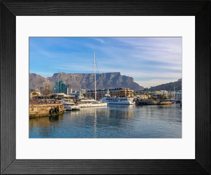 Framed Print : V & A Waterfront and Table Mountain, Cape Town, Western Cape Province, South Africa Framed Print : V & A Waterfront and Table Mountain, Cape Town, Western Cape Province, South Africa