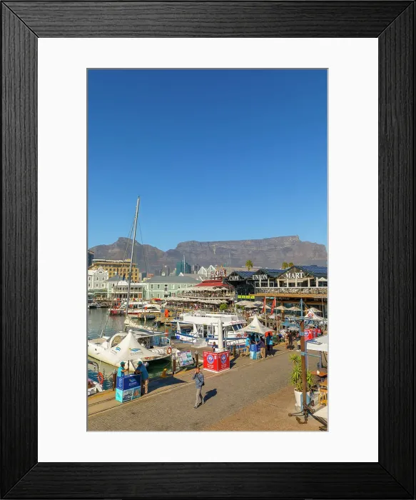 Framed Print : V & A Waterfront and Table Mountain, Cape Town, Western Cape Province, South Africa Framed Print : V & A Waterfront and Table Mountain, Cape Town, Western Cape Province, South Africa