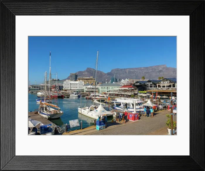 Framed Print : V & A Waterfront and Table Mountain, Cape Town, Western Cape Province, South Africa Framed Print : V & A Waterfront and Table Mountain, Cape Town, Western Cape Province, South Africa
