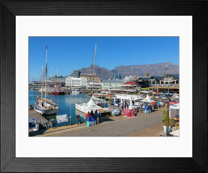 Framed Print : V & A Waterfront and Table Mountain, Cape Town, Western Cape Province, South Africa Framed Print : V & A Waterfront and Table Mountain, Cape Town, Western Cape Province, South Africa