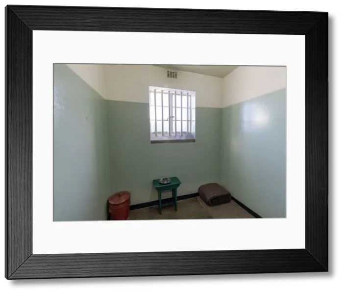 Framed Print : Nelson Mandela's Prison Cell, Robben Island, Western Cape Province, South Africa Framed Print : Nelson Mandela's Prison Cell, Robben Island, Western Cape Province, South Africa