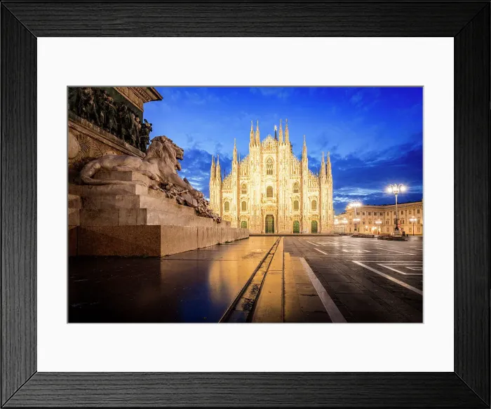 Framed Print : Duomo (Cathedral), Milan, Lombardy, Italy