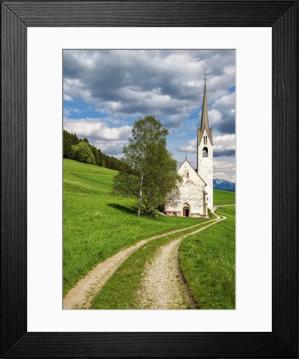 Framed Print : Church of St. Magdalena in Moos, Niederdorf-Villabassa, Pustertal-Val Pusteria, Alto Adige-South Tyrol, Italy Framed Print : Church of St. Magdalena in Moos, Niederdorf-Villabassa, Pustertal-Val Pusteria, Alto Adige-South Tyrol, Italy