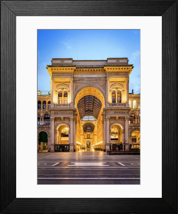 Framed Print : Galleria Vittorio Emanuele II, Milan, Lombardy, Italy Framed Print : Galleria Vittorio Emanuele II, Milan, Lombardy, Italy