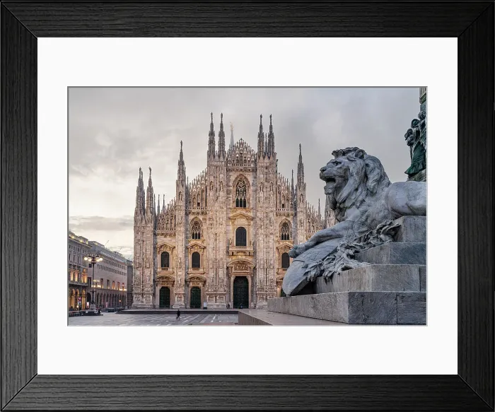 Framed Print : Duomo (Cathedral), Milan, Lombardy, Italy