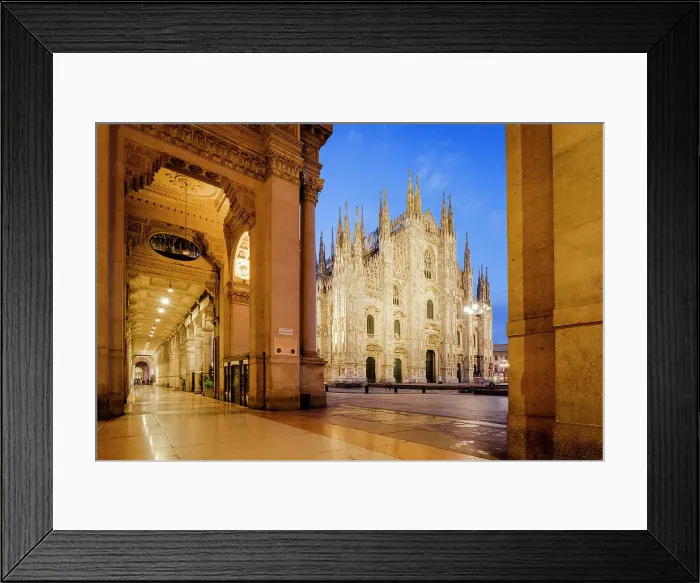 Framed Print : Galleria Vittorio Emanuele II and Duomo (Cathedral), Milan, Lombardy, Italy Framed Print : Galleria Vittorio Emanuele II and Duomo (Cathedral), Milan, Lombardy, Italy