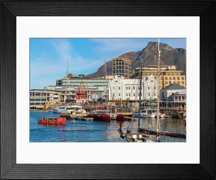 Framed Print : V & A Waterfront and Table Mountain, Cape Town, Western Cape Province, South Africa Framed Print : V & A Waterfront and Table Mountain, Cape Town, Western Cape Province, South Africa