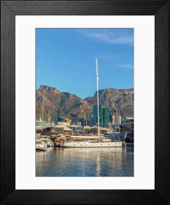 Framed Print : V & A Waterfront and Table Mountain, Cape Town, Western Cape Province, South Africa Framed Print : V & A Waterfront and Table Mountain, Cape Town, Western Cape Province, South Africa
