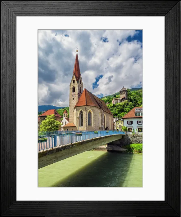 Framed Print : Klausen-Chiusa, Alto Adige-South Tyrol, Italy Framed Print : Klausen-Chiusa, Alto Adige-South Tyrol, Italy