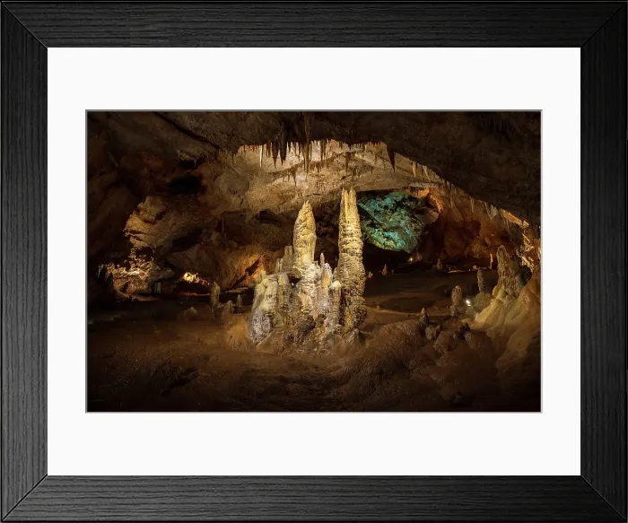 Framed Print : Lipa Cave is a karst cave situated close to Cetinje, Montenegro