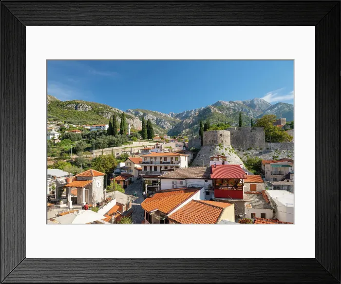 Framed Print : Bar old Town, Adriatic Coast, Montengro
