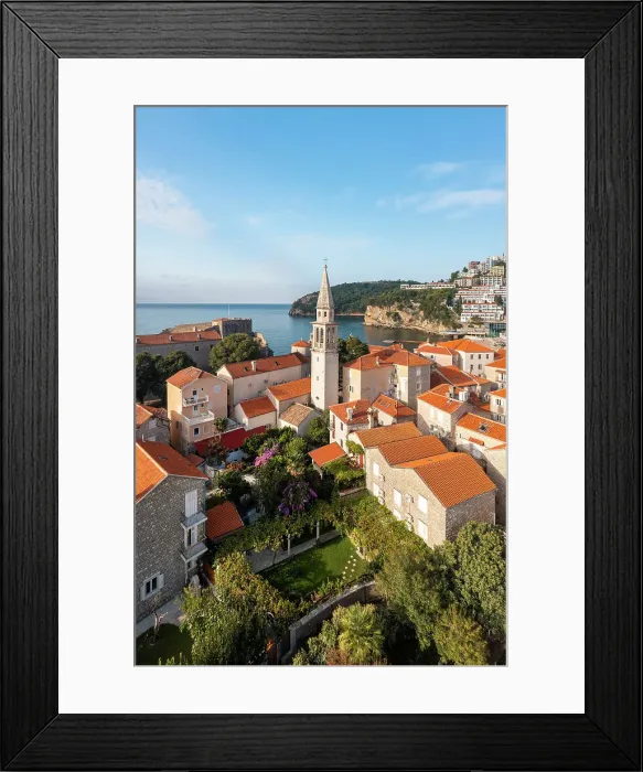 Framed Print : Budva old town, Montenegro Framed Print : Budva old town, Montenegro