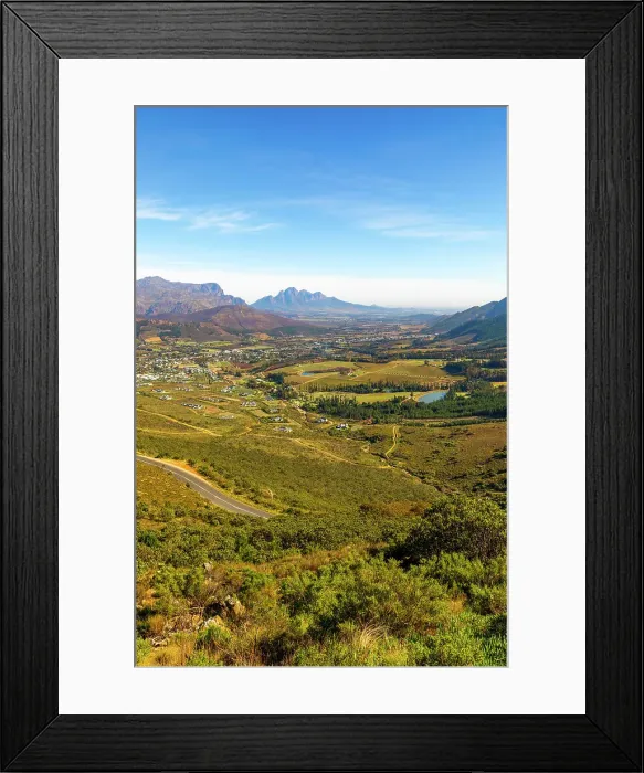 Framed Print : Franschhoek Wine Valley, Franschhoek, Western Cape, South Africa Framed Print : Franschhoek Wine Valley, Franschhoek, Western Cape, South Africa