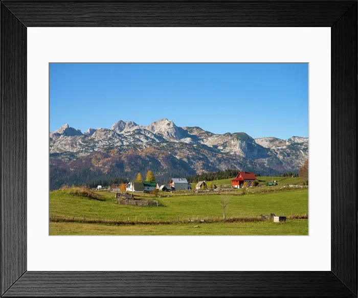 Framed Print : Zabljak, Durmitor, northern Montenegro