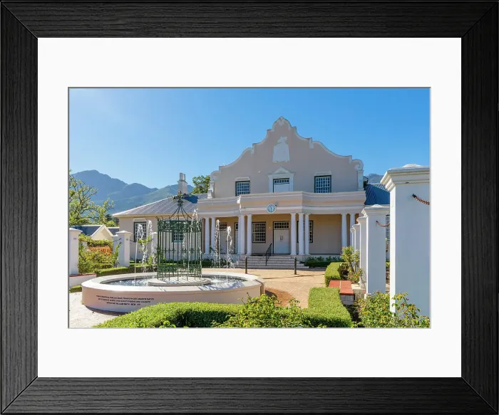 Framed Print : Franschhoek Town Hall, Franschhoek, Western Cape, South Africa Framed Print : Franschhoek Town Hall, Franschhoek, Western Cape, South Africa