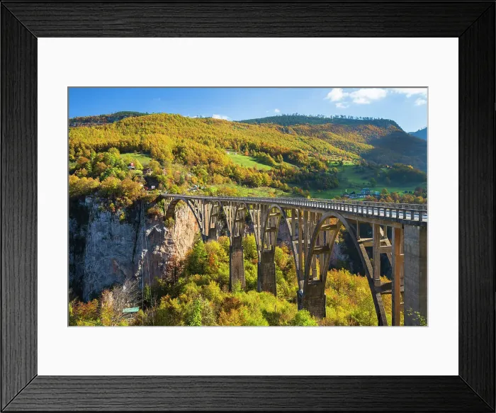 Framed Print : Durdevica Tara Bridge, over the Tara River, North Montengro Framed Print : Durdevica Tara Bridge, over the Tara River, North Montengro