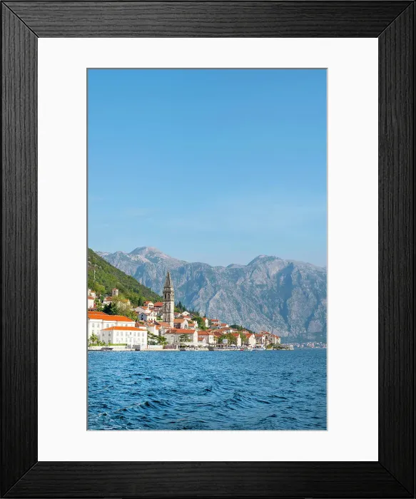 Framed Print : Perast, Kotor Bay, Montenegro
