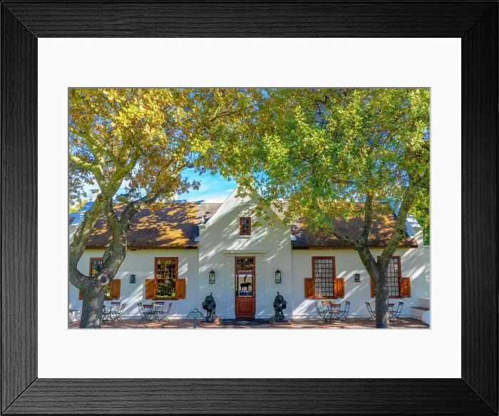 Framed Print : Hotel, Franschhoek, Western Cape, South Africa Framed Print : Hotel, Franschhoek, Western Cape, South Africa