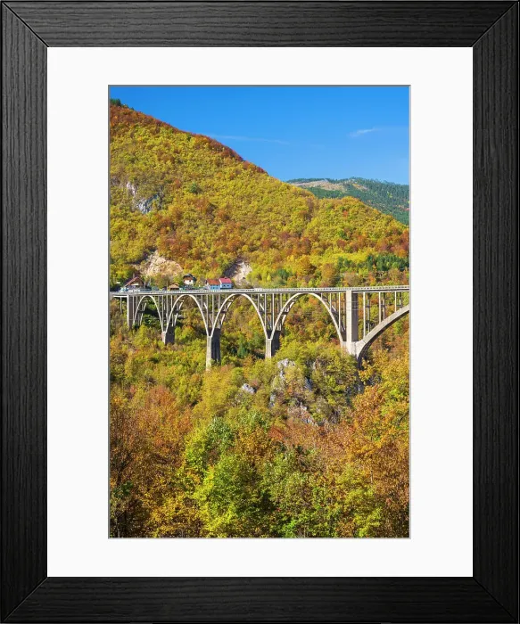 Framed Print : Durdevica Tara Bridge, over the Tara River, North Montengro Framed Print : Durdevica Tara Bridge, over the Tara River, North Montengro