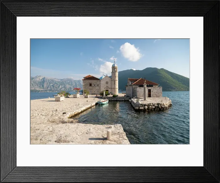 Framed Print : Church of Our Lady of Škrpjela, Perast, Kotor Bay, Montenegro Framed Print : Church of Our Lady of Škrpjela, Perast, Kotor Bay, Montenegro