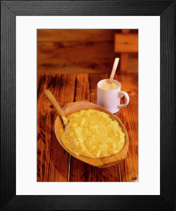 Framed Print : Kacamak (porridge), Montenegro