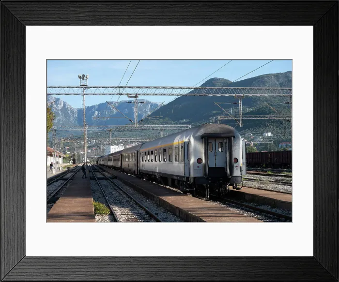 Framed Print : Train to Belgrade from Bar, Montengro Framed Print : Train to Belgrade from Bar, Montengro