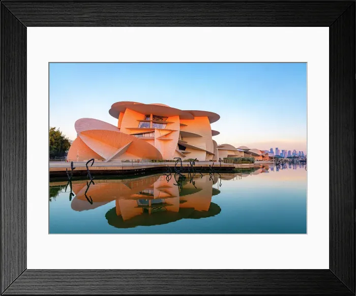 Framed Print : National Museum of Qatar, Doha, Qatar, West Asia Framed Print : National Museum of Qatar, Doha, Qatar, West Asia