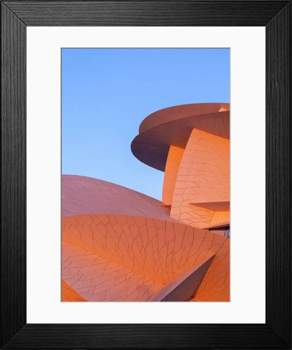 Framed Print : National Museum of Qatar, Doha, Qatar, West Asia