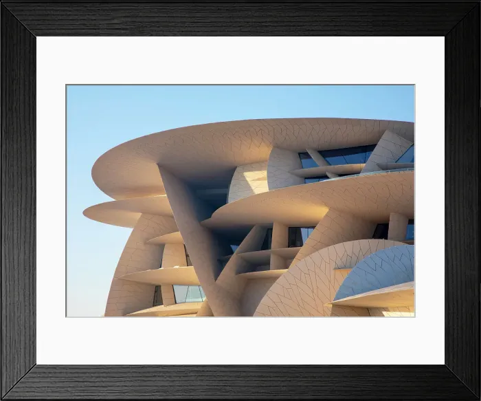 Framed Print : National Museum of Qatar, Doha, Qatar, West Asia Framed Print : National Museum of Qatar, Doha, Qatar, West Asia
