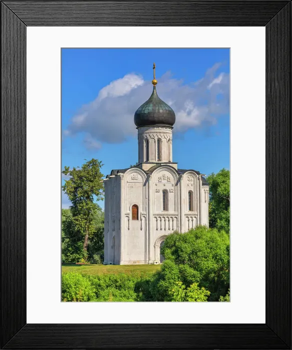 Framed Print : Church of the Intercession on the Nerl river, 12th century, Bogolyubovo, Vladimir region, Russia Framed Print : Church of the Intercession on the Nerl river, 12th century, Bogolyubovo, Vladimir region, Russia