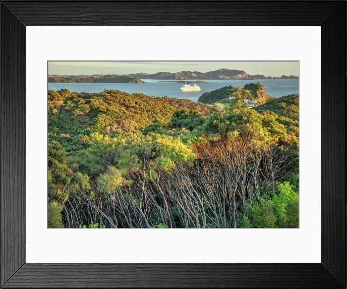 Framed Print : New Zealand, North Island, Northland, Bay of Islands, Russel Framed Print : New Zealand, North Island, Northland, Bay of Islands, Russel